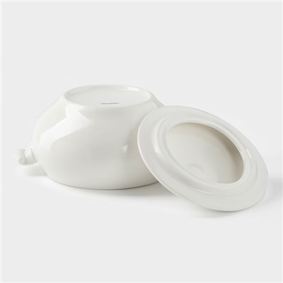 Супница Magistro «Бланш», 2 л, 26.5×21×17.5 см, фарфор, белая