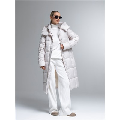 Пуховик женский бежевый