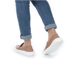 03-ZL-8501 DK. BEIGE/BROWN Полуботинки женские (натуральная кожа)