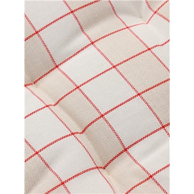 Подушка на стул «Этель» Bright cage, 40×40 см, белая