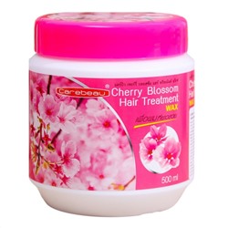 Восстанавливающая маска для волос с экстрактом цветов вишни Carebeau Hair Treatment Cherry Blossom Wax, 500 мл. Таиланд