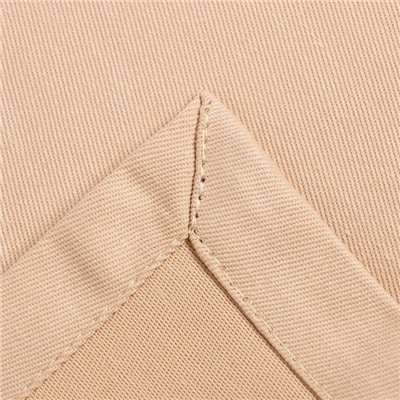 Набор салфеток с декоративными кольцами «Этель» Beige pleasure, 40×40 см - 4 шт., 100% хлопок, саржа 190 г/м²