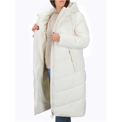 126 WHITE Пальто зимнее женское (200 гр. холлофайбер)
