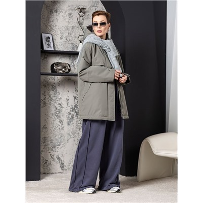 Плащ женский утепленный хаки