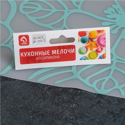 Коврик прозрачный «Цветы», 40х30 см