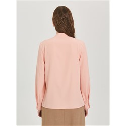 Блузка персикового цвета с длинным рукавом