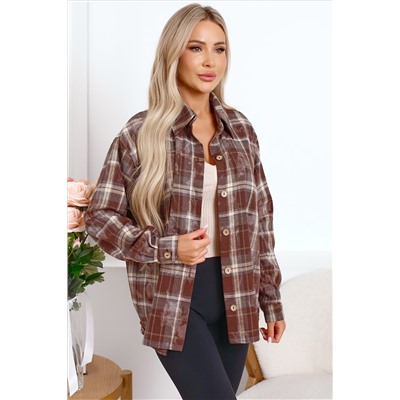 Рубашка Вивиан (коричневая) Б15486-45М