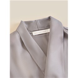 Халат домашний женский SL Modal Home, серо-бежевый