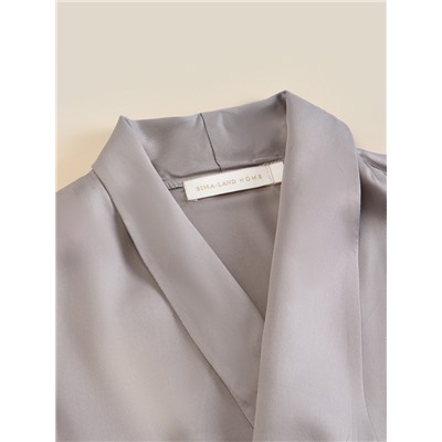 Халат домашний женский SL Modal Home, серо-бежевый