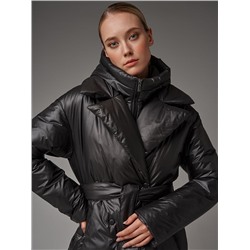 Пуховик женский коричневый