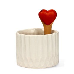 Автополив для комнатных растений «Сердечко», 14×4.6 см, керамика, набор 4 шт., МИКС