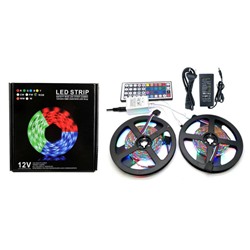 Набор RGB / 10м Светодиодная лента SDM 3528 (водонепроницаемая )+ контроллер с пультом 44 + блок питания