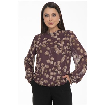 Блузка шифоновая с принтом