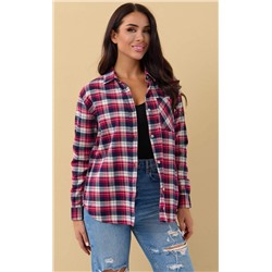 Рубашка д/р фланель F422-046 red