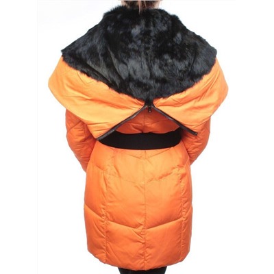 M12-356 ORANGE Пальто зимнее женское (холлофайбер)
