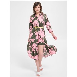 Блузка удлинённая из вискозы