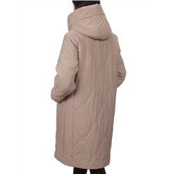 1119 DK. BEIGE Пальто зимнее облегченное женское (холлофайбер 150 гр.)