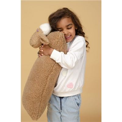 Подушка-игрушка Овечка 30*60 (цвет ШОКОЛАД)