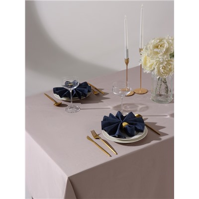 Набор салфеток с декоративными кольцами «Этель» Grey pleasure, 40×40 см - 2 шт., 100% хлопок, саржа 190 г/м²