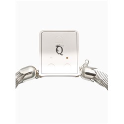 Чокер «Кручёный Обруч», цвет серебро