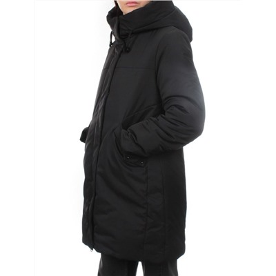 M-23169 BLACK Пальто зимнее женское (верблюжья шерсть)