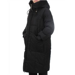 8819 BLACK Пальто зимнее женское (холлофайбер 200 гр.)