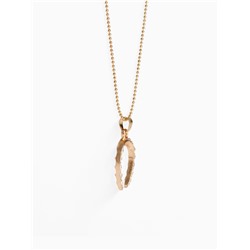 Кулон на цепочке «Подкова», белый в золоте, 45 см