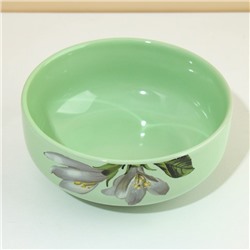 Тарелка суповая керамическая Lemon flowers, 550 мл, d=14.5 см