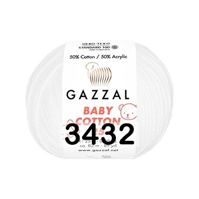 Пряжа Gazzal Baby Cotton 25