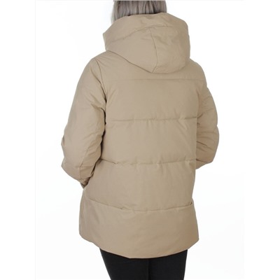 YR-6616 BEIGE Куртка зимняя женская (150 гр. холлофайбер)