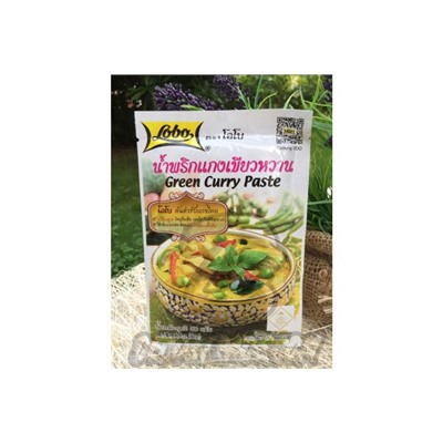 Зеленая паста карри от Lobo, Green Curry Paste, 50 гр