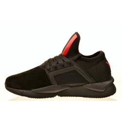 Sport + ADD DA339-11 Кроссовки чер-красн замша