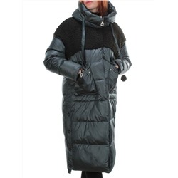 Y21636 DK. GREEN Пальто женское зимнее MEIYEE (200 гр. холлофайбера)