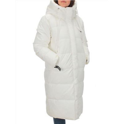 2208 WHITE Пальто зимнее женское Flance Rose (200 гр. холлофайбер)