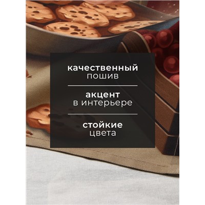 Полотенце кухонное новогоднее «Этель» Cookies, 40×73 см, хлопок 100%, саржа 190 г/м²