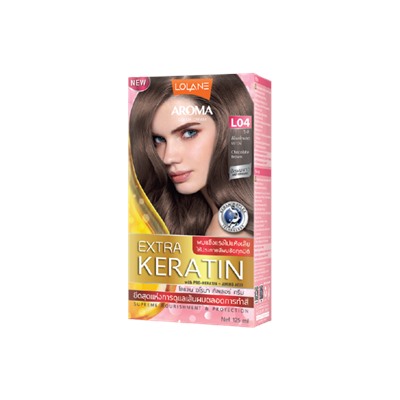 Стойкая краска для волос Lolane Aroma Extra Keratin Hair Color 125 мл (L04-Chocolate Brown)