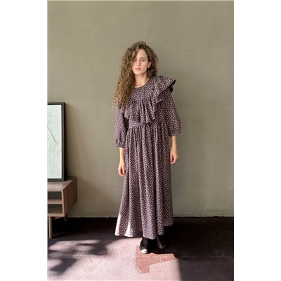 Платье женское  STREET074/04/Вишневый, белый