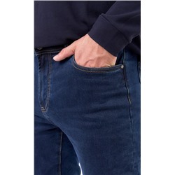 Джинсы утепл F421-0151W d.blue