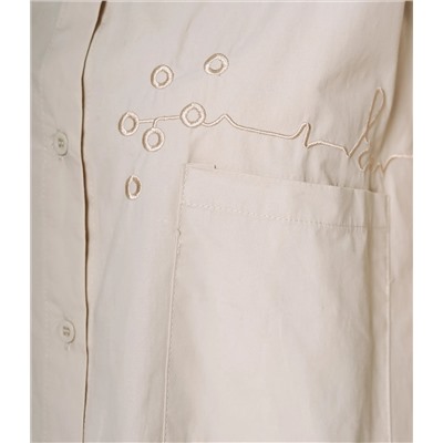 Рубашка #КТ2210 (3), бежево-серый