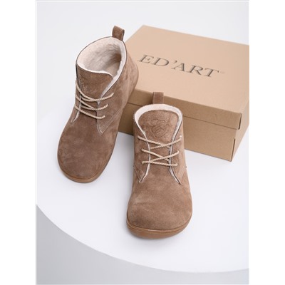 Босоногие ботинки  ED'ART 208.NATA'br.Серо-коричневая замша