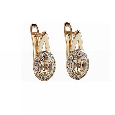 Серьги с кристаллами Swarovski