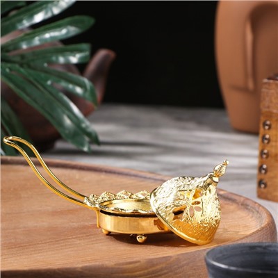 Курильница для благовоний порошковых и конусов «Колесница», кремовая, 7×12.5 см