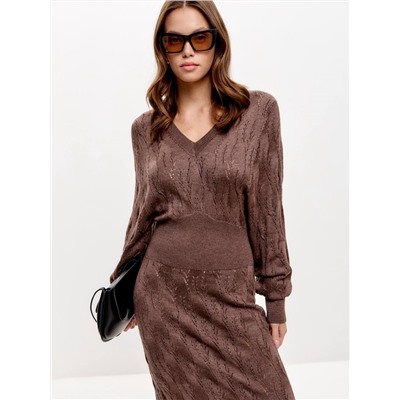 Платье FLOWER, Шоколад