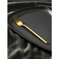 Вилка столовая из нержавеющей стали Magistro «Оску стандарт», длина 19.5 см, цвет золотой