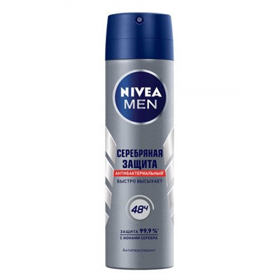 Nivea Deo спрей муж (82959) Серебряная защита 150 мл