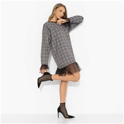 Платье комбинированное с сеткой, Вне формата (эталон)