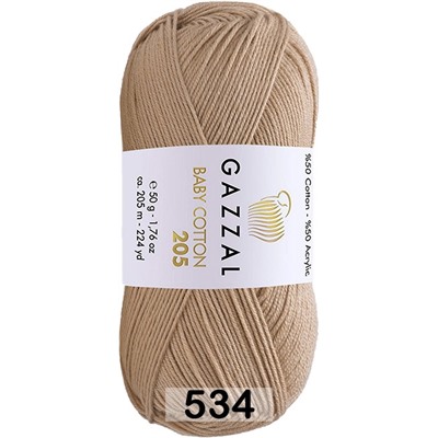 Пряжа Gazzal Baby Cotton 205