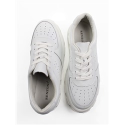 05-PDXL101-1 WHITE Кроссовки женские (натуральная кожа)