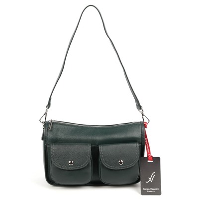 Женская кожаная сумка Sergio Valentini SV-SZ7320 Д.Грин