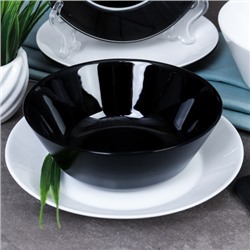 Столовый набор 13 предметов Евро Черно-белый  NN13-BW 756075 WHITE-BLACK (уп 4)